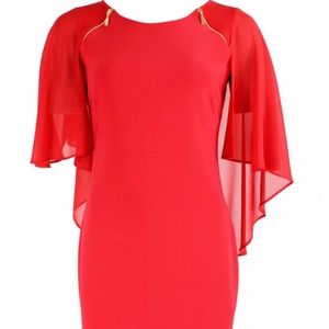 Frank Lyman Caped Dress